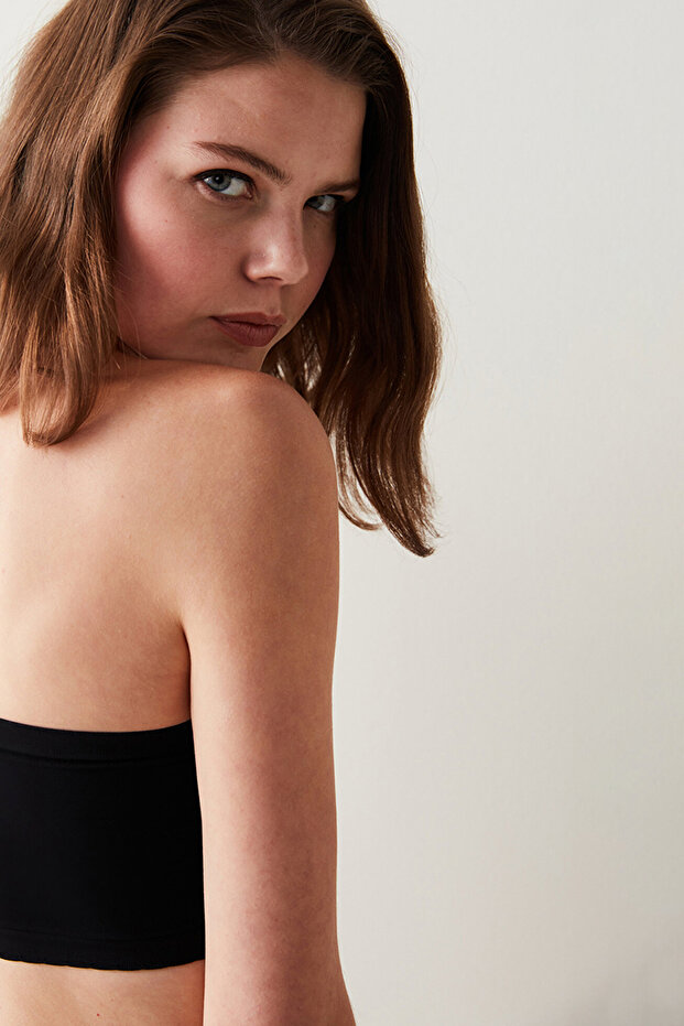 Black Nu Basic Strapless Bra - 5