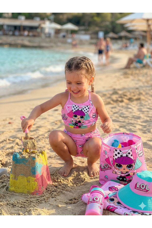 Character patterned 3-piece bag bikini