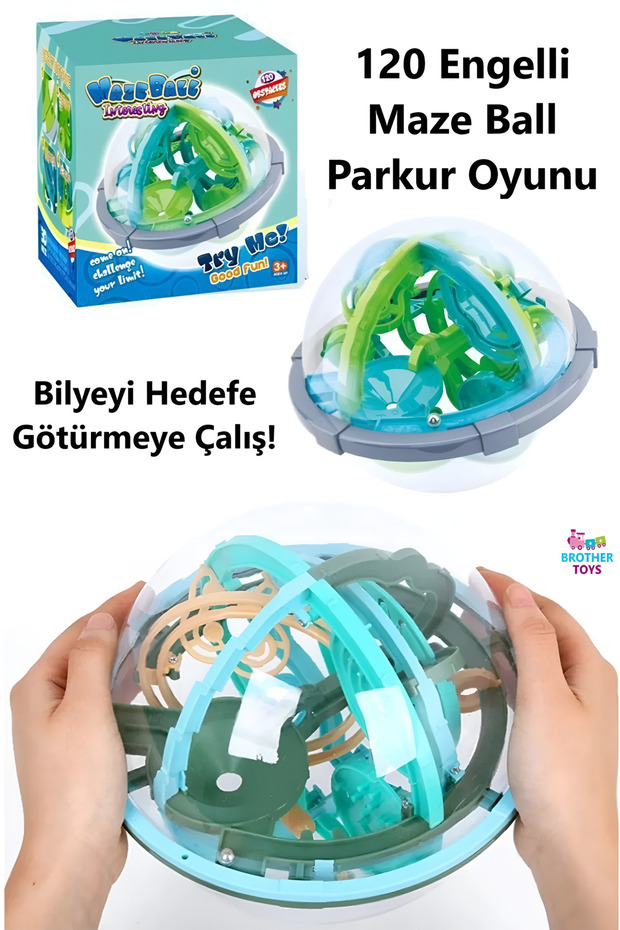 New Trend Maze Ball 120 Disabled Courier Maze Ball Blue Green 12cm Diameter