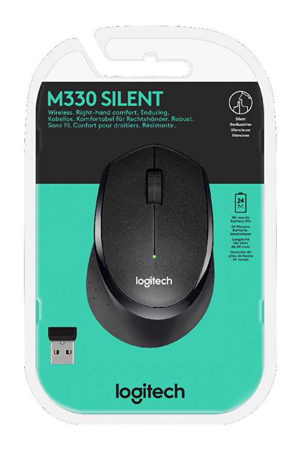 Mouse M330 USB Optic Negru Wireless - 1