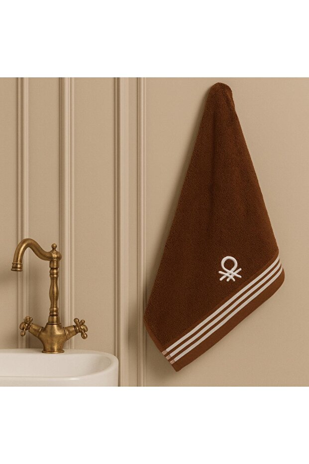Be-0839-Dbr 100% Cotton Dark Brown 50X90 cm Hand Towel