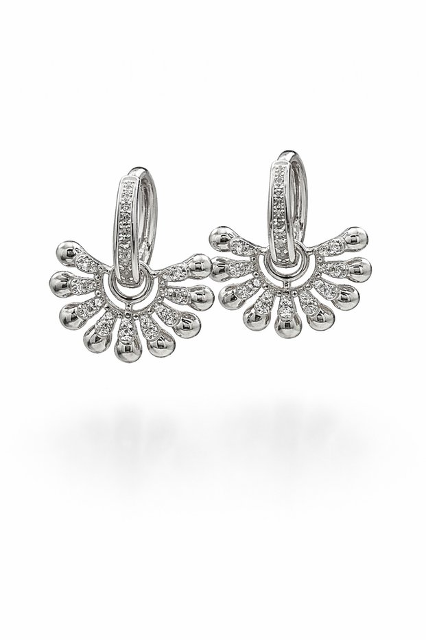 Prisma Diadem Xuping Women's Steel Dangle Earrings Tarnish Resistant Anti-Allergic Silver Color