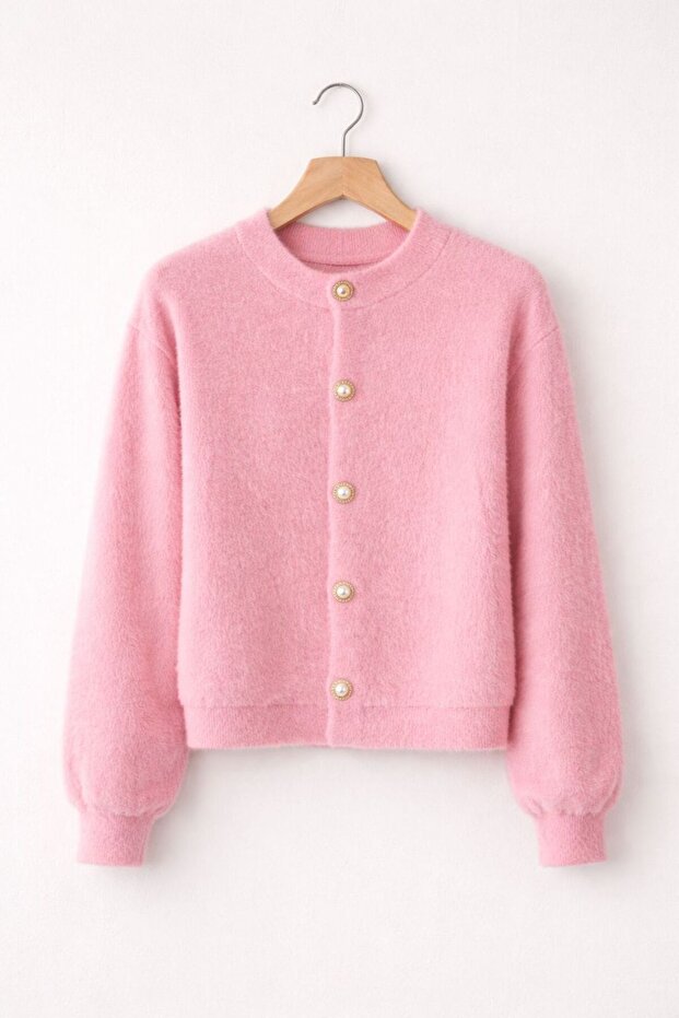 Women's Button Detailed Soft Cardigan