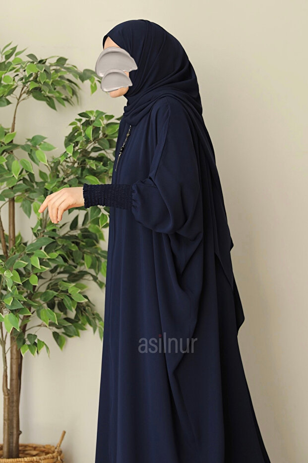 Ебру Яраса Коллу Фераце Шаль Подарунковий Набір Синій - 6