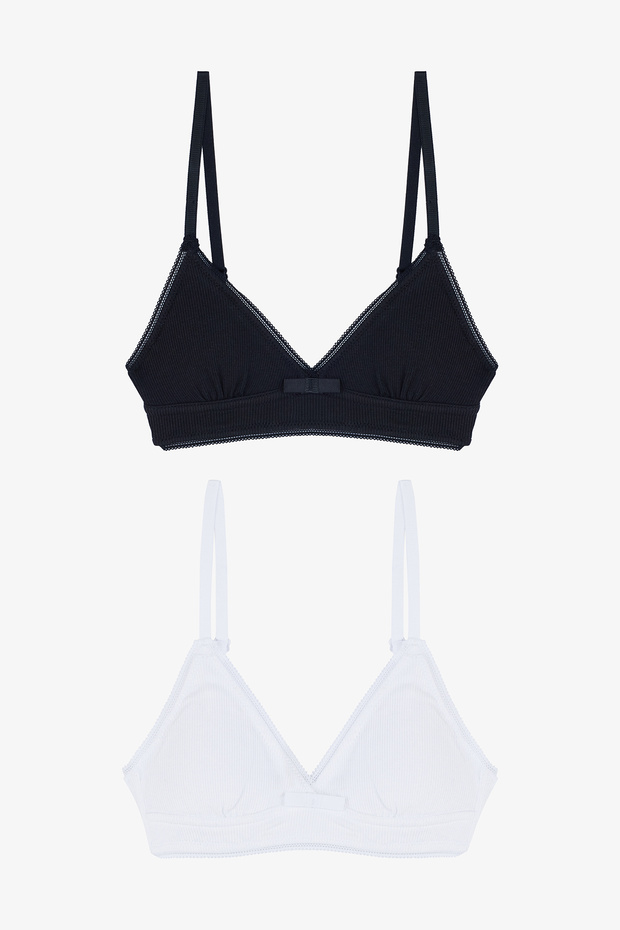 My First Bra Basic Rib 2-pack Πολύχρωμο σουτιέν - 1