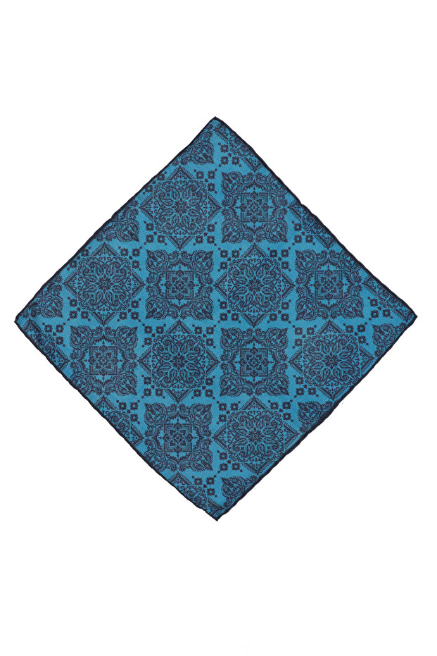 Desenli İpek Mendil - 1