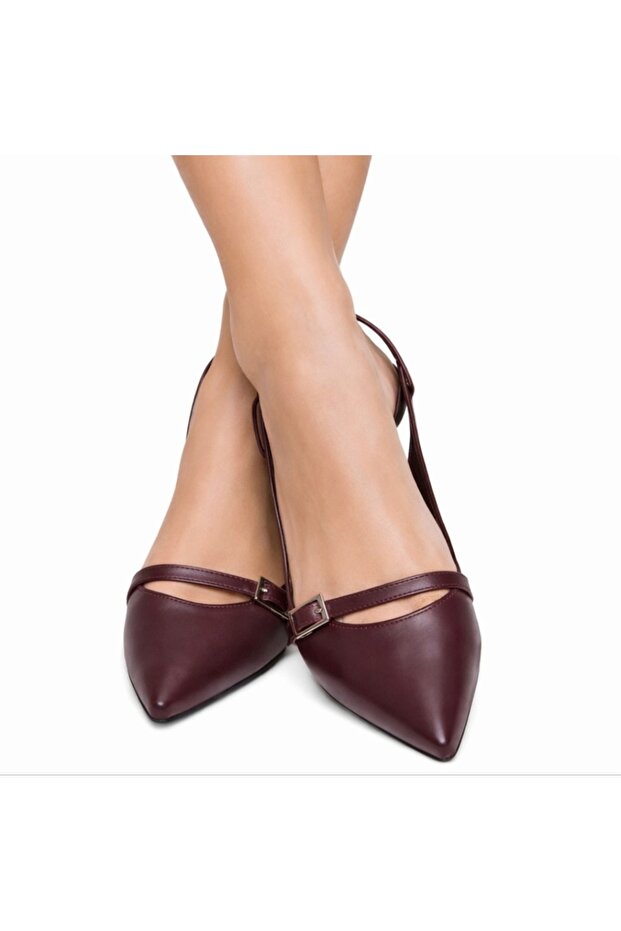 Stripe Patent Leather Flat Sole Women's Ballerinas