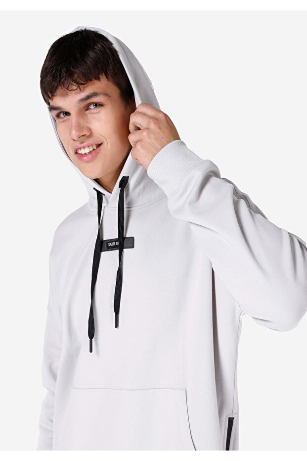 Regular Fit Erkek Taş Sweatshirt - 5