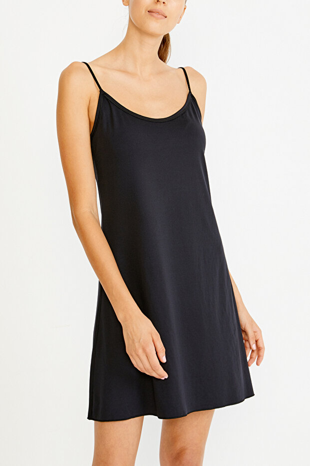 Smart V-Yaka Siyah Kombinezon - 1