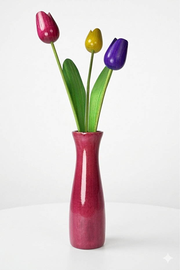 Kayın Ahşap Lale - 1