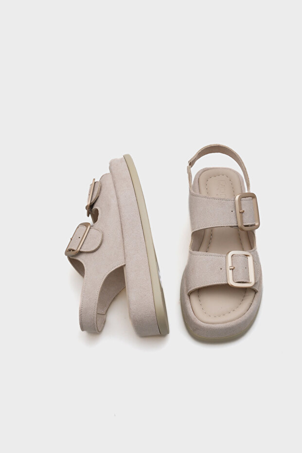 Denice Damen-Sandalen mit Keilabsatz und doppelter Schnalle - 5