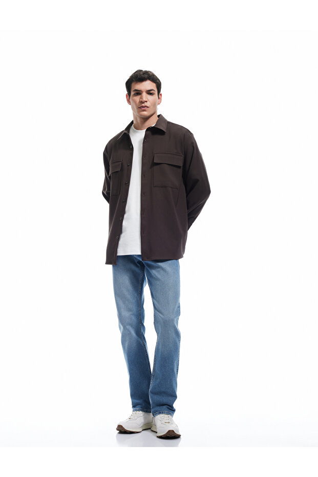 Cotton Regular Waist Straight Fit Jean Pants - Mark Jean