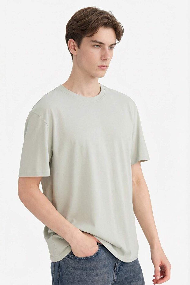 %100 Pamuk Basic Tişört V7699AZ26SP - 3