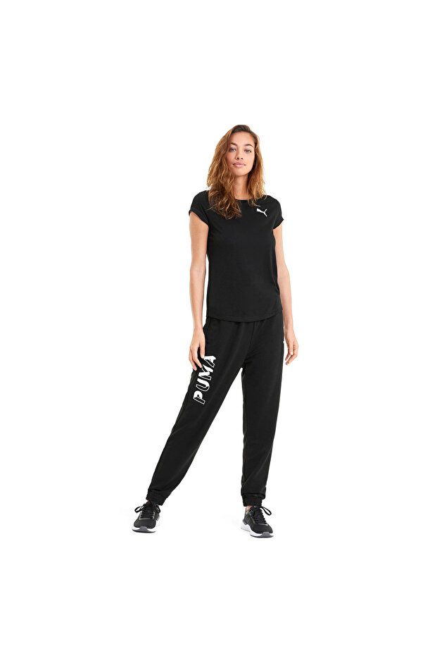 Active Tee Kadın Siyah Günlük Stil Tişört 58685701 - 3