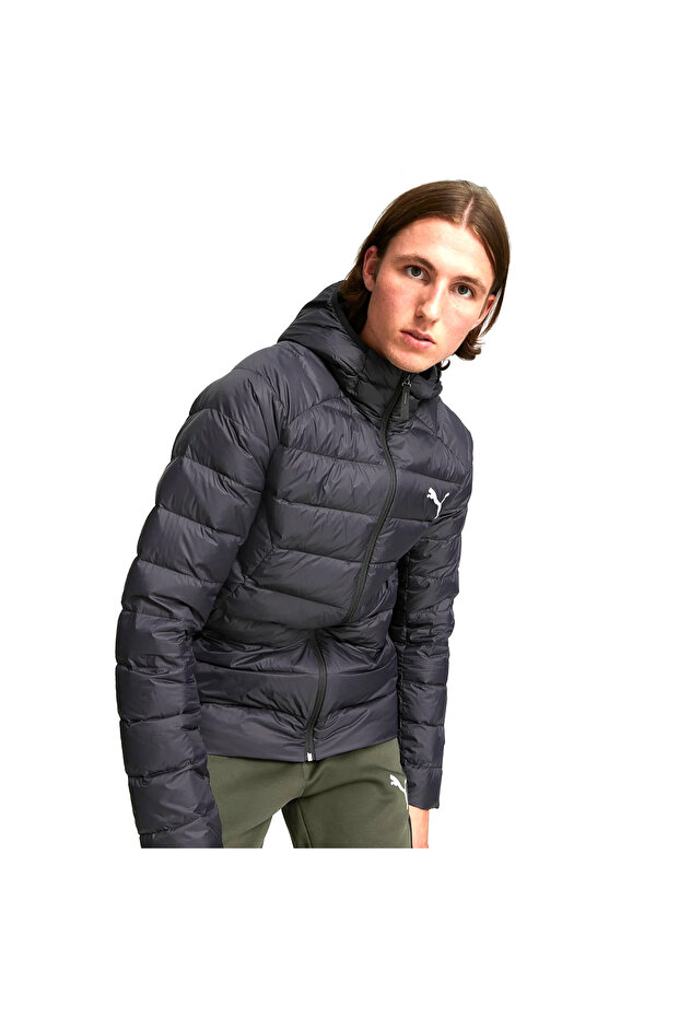 Packlite Hooded Down Erkek Siyah Günlük Stil Mont 84935501 - 1