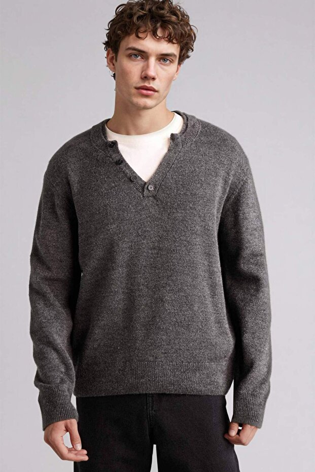 Standard Fit Knitwear Sweater H0789Ax25Wn