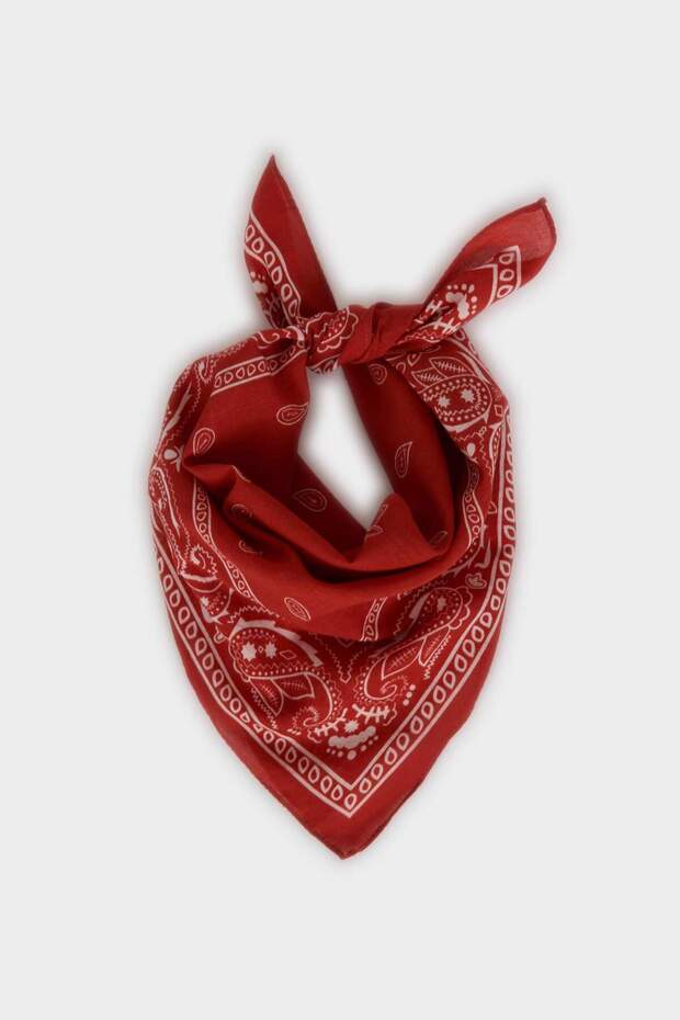 Women's Patterned Cotton Bandana N7447Az26Sm