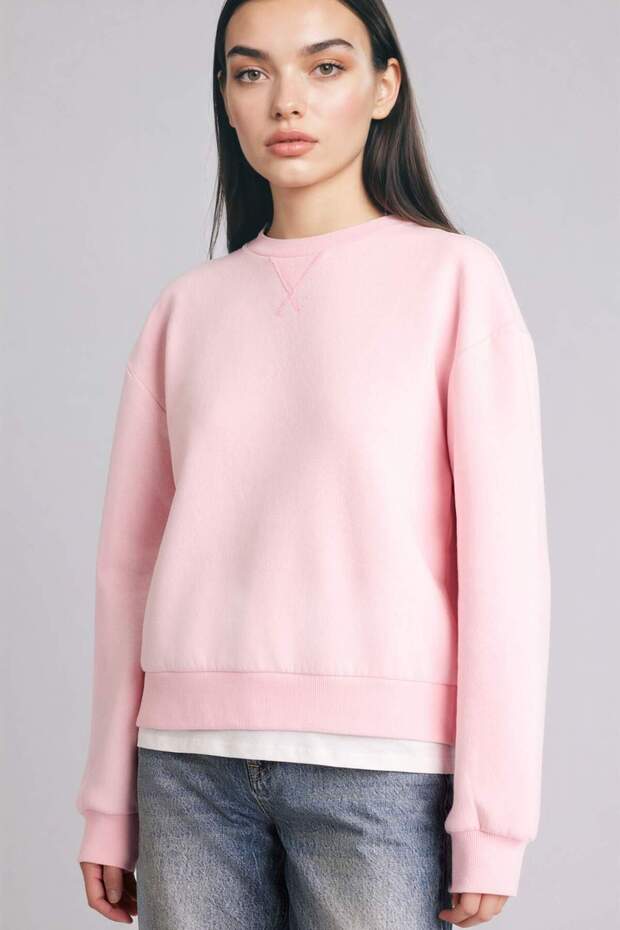 Relax Fit Basic Sweatshirt H2149AX25WN - 1