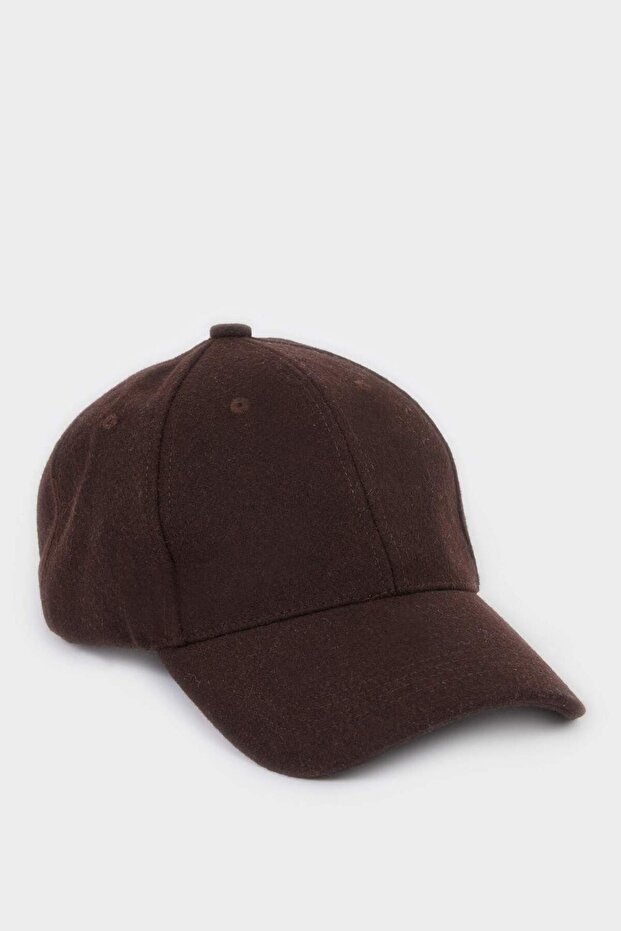 Men's Basic Flat Melton Cap Hat H1371Ax26Sm - 2