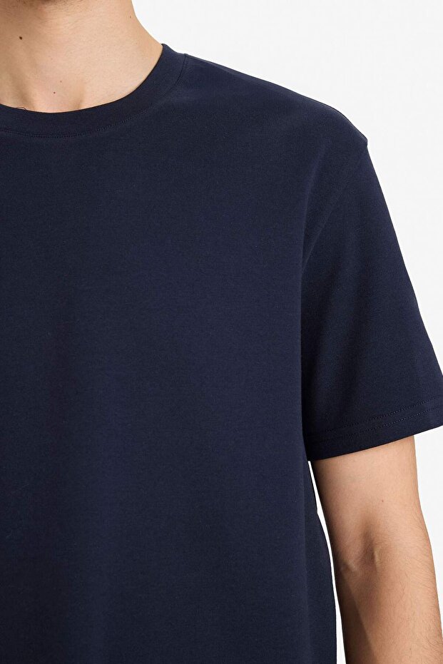 REGULAR FIT %100 Pamuk Basic Tişört E7961AX26SP - 4