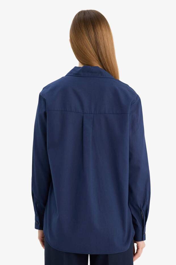 قميص أساسي مصنوع من القطن بنسبة 100% W7734AZ26SP - 5