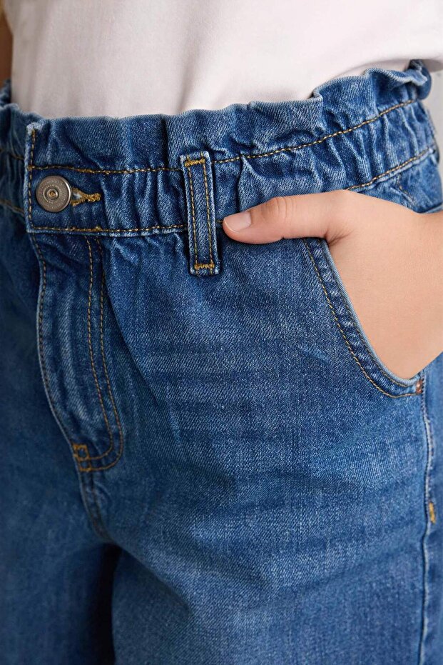 Paperbag Jean Pantolon Kız Çocuk G0256A826SP - 4