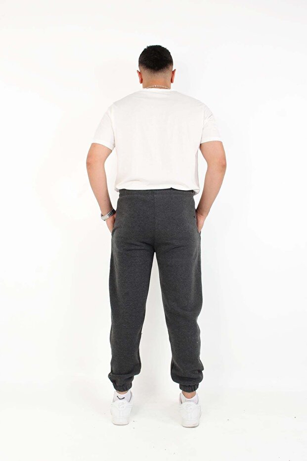 8015 بنطال رياضي بثلاثة خطوط وحزام مطاطي عند الأرجل - 3