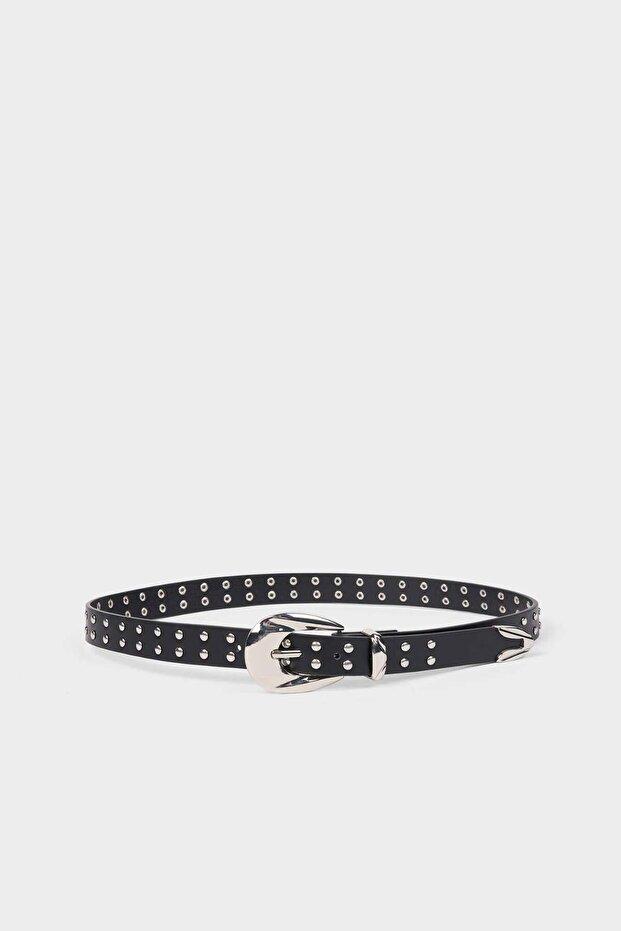 Women's Oval Buckle Faux Leather Classic Belt G7075Axns