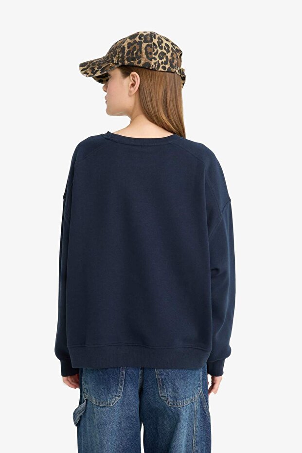 Oversıze Basıc Sweatshirt A4177AX25WN - 6
