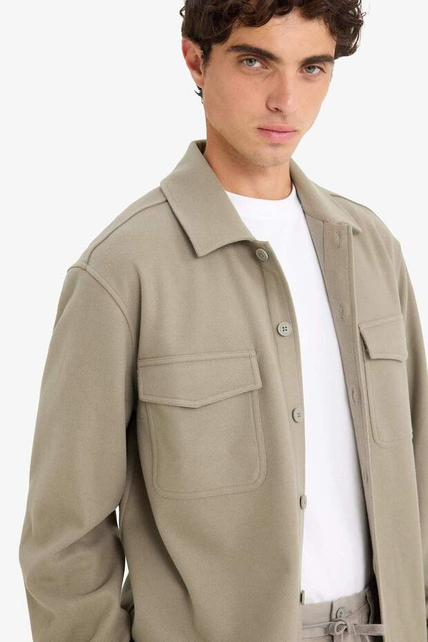 Düğmeli Gömlek Ceket E9251AX25AU - 4