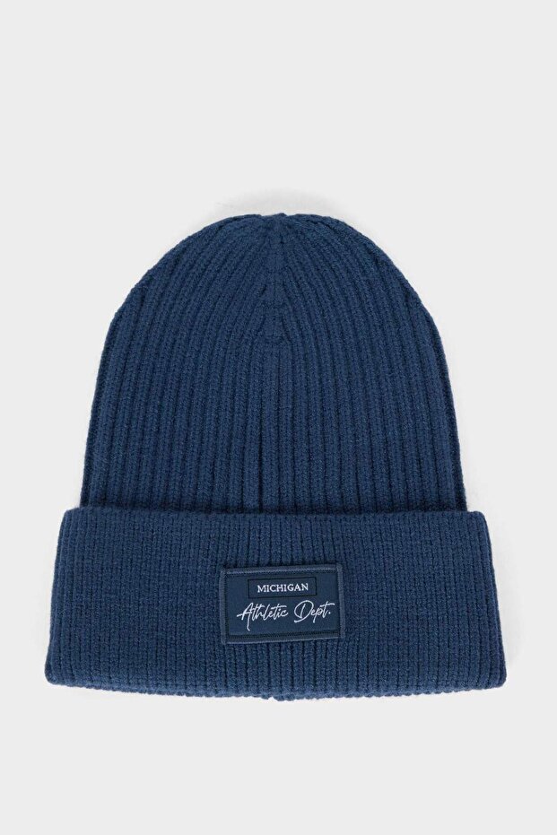 Men's Label Printed Fleece Inside Beret F4131Ax25Wn