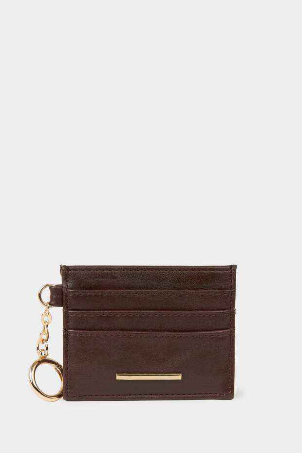 Women's Faux Leather Card Holder G5085Axns
