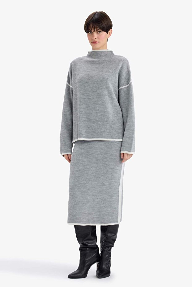 Kalem Midi Knitwear Skirt G3179Ax25Wn