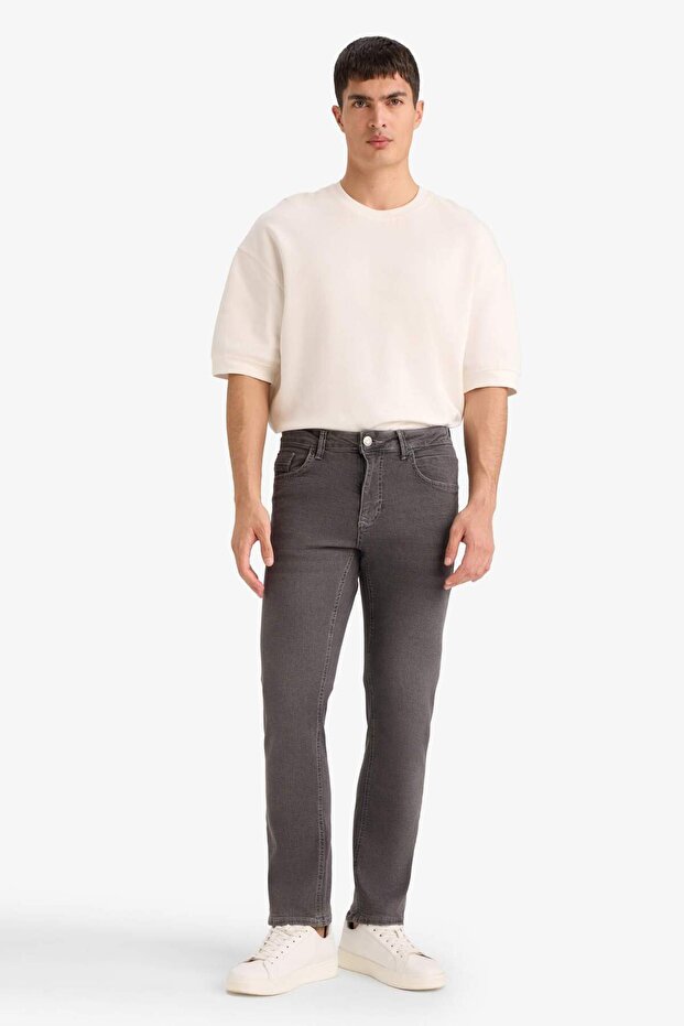 Sergio Regular Fit Normal Waist Straight-Leg Jeans Trousers G5566Ax25Wn