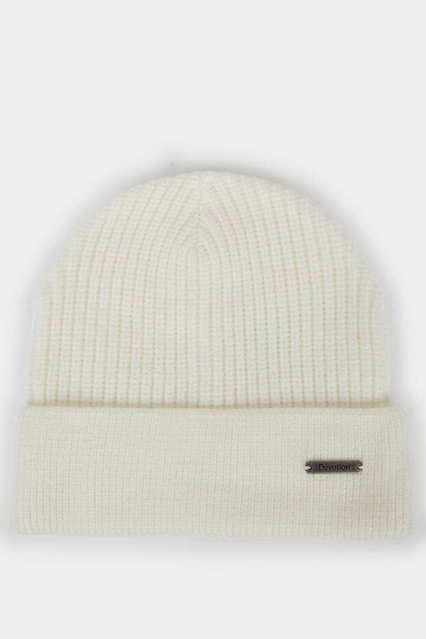 Men's Knitwear Labelled Beanie F4129Ax25Wn