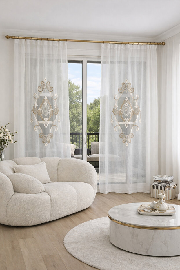 Elise Linen Look Panel Curtain 9074-02-392