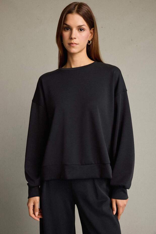 Crew Neck Modal Sweatshirt G2913Ax25Au