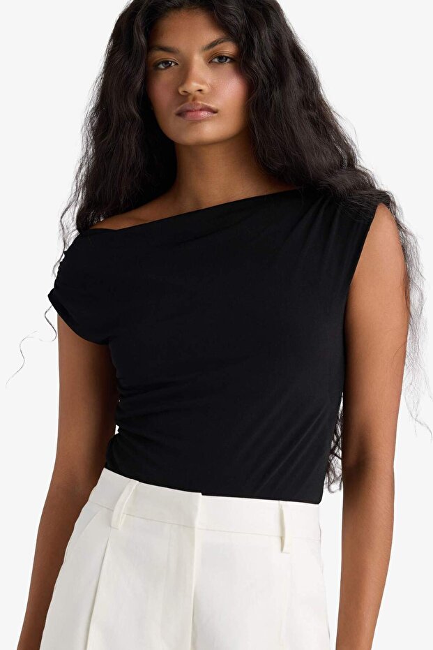 Slim Fit Slim Fit Collar Blouse F7298Ax25Au