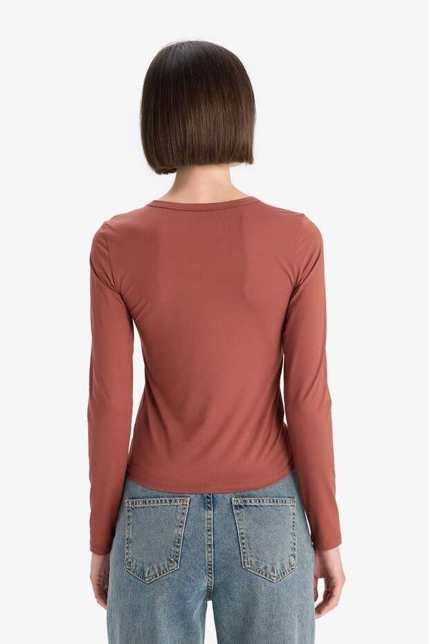 Slım Fıt Basıc Tişört D3756AX25AU - 6