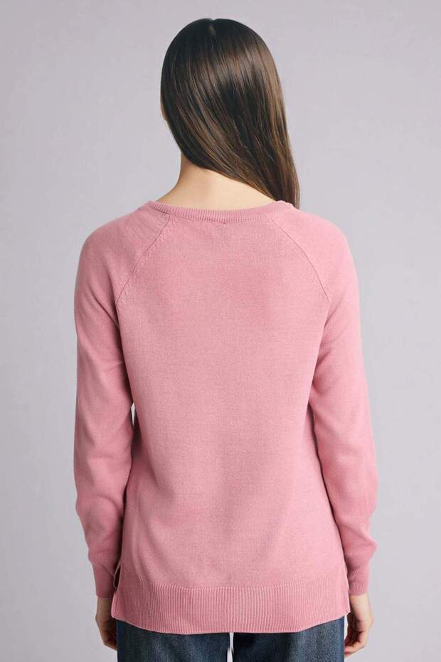 Relax Fit Basıc Triko Kazak I6913AZ25WN - 7