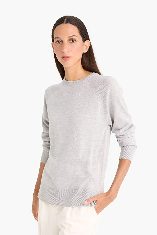 Relax Fit Basic Strickpullover I6913AZ25WN - 4
