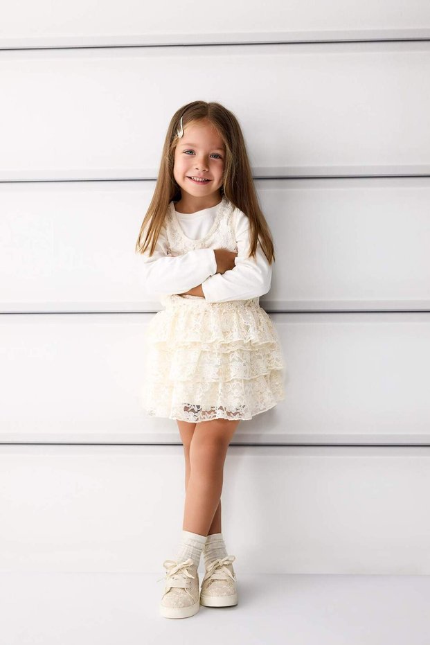 Elastic Waist Lace Skirt Baby Girl G1350A525Au