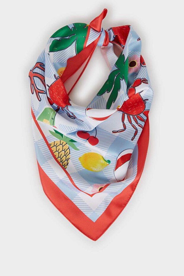 Women's Patterned Scarf F9643Ax25Hs