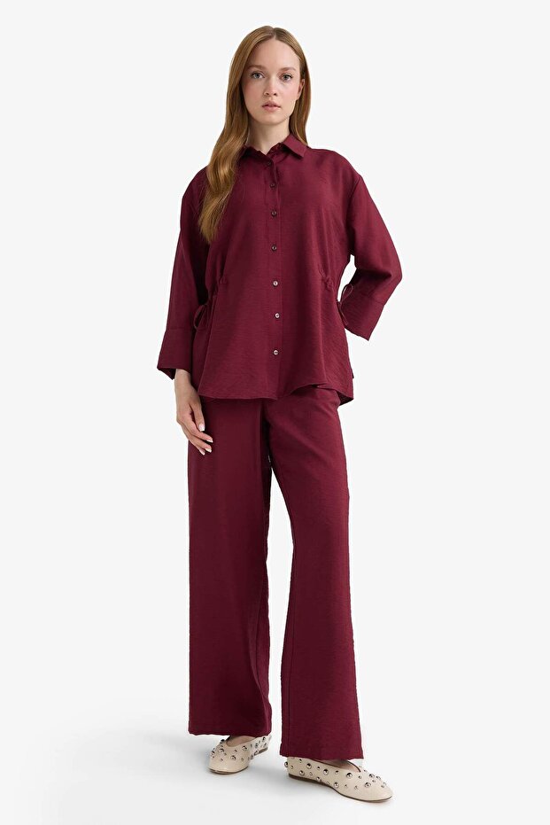 Straight Fit Flat Leg Trousers F5803Ax25Au
