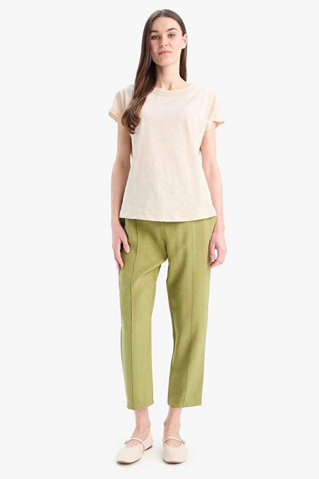 Elastische Taille mit Schnürung, Basic-Jogginghose D2573AX25SP - 1