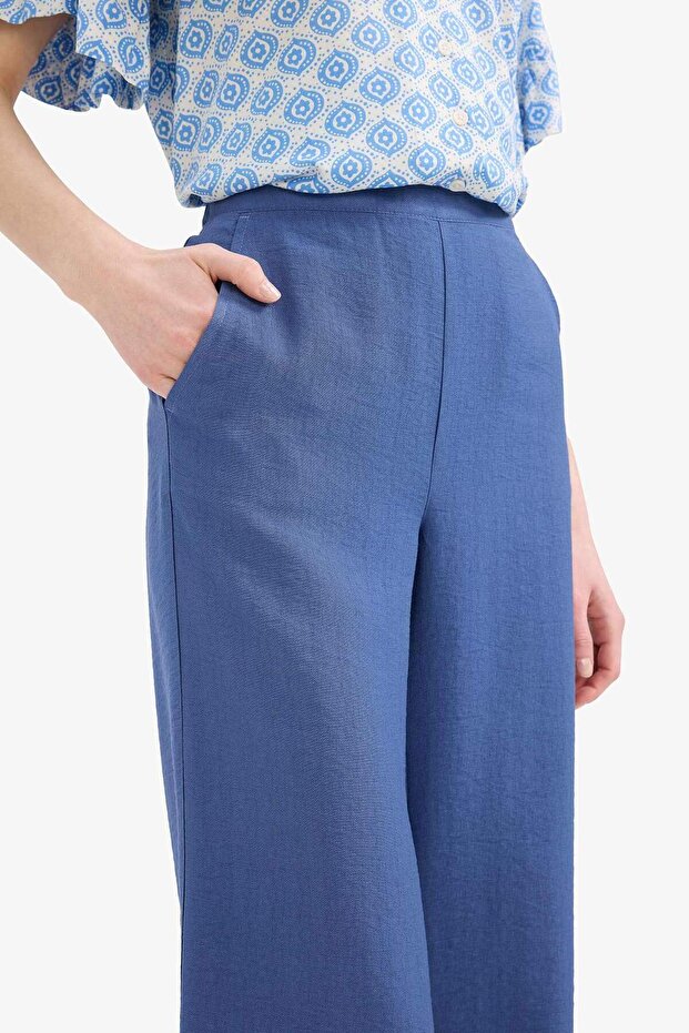 Basic Capri mit elastischem Bund und geraden Taschen E4390AX25SM - 4