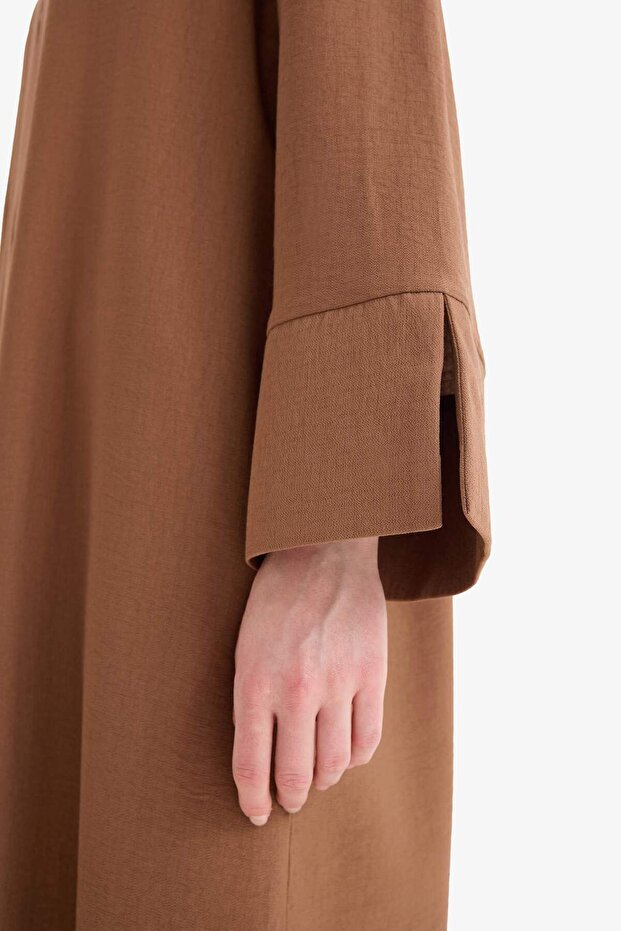 Relax Fit Basıc Midi Kimono D9929AX25SM - 5