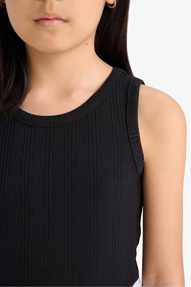 قميص بدون أكمام بياقة دائرية للبنات Z7815A625HS - 7