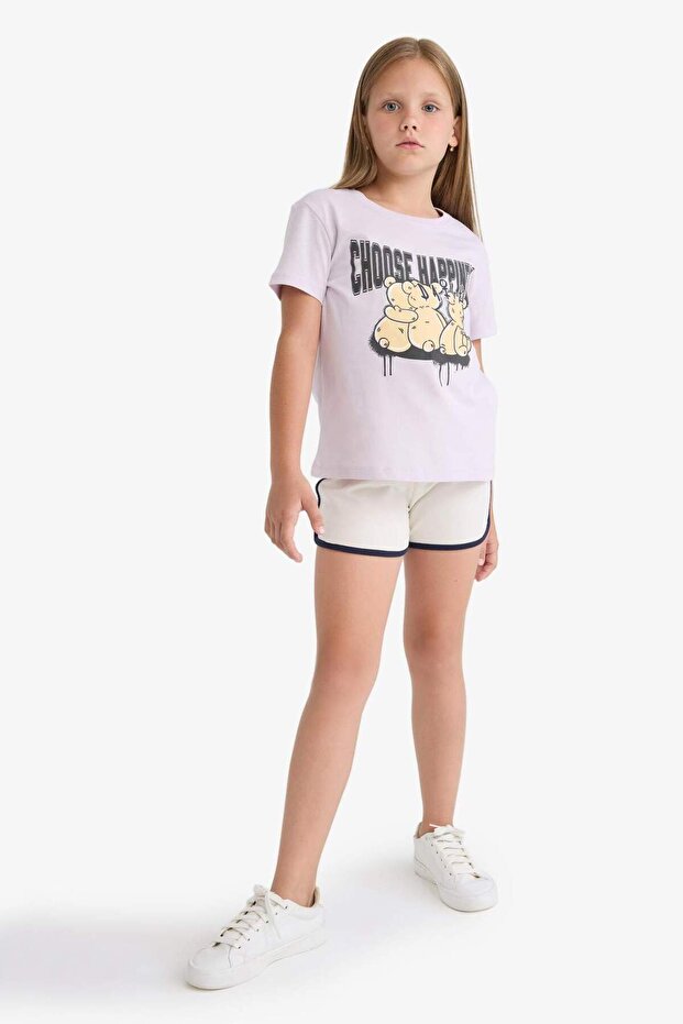 Beli Lastikli Basic Şort Kız Çocuk B5164A825HS - 2
