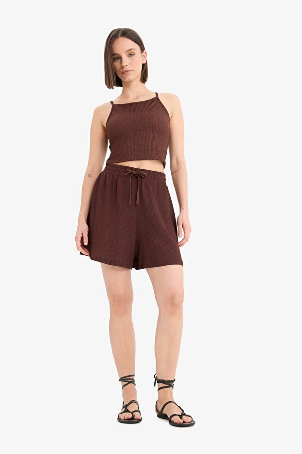 Fıtted Basıc Bürümcük Askılı Atlet E0626AX25SM - 2